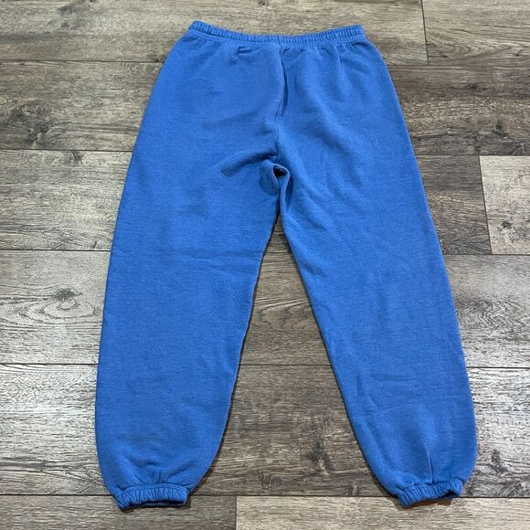 Vintage 90s Fruit of the Loom Blue Sweatpants Joggers Made in USA - Men's Large - Picture 4 of 6